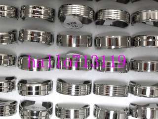 wholesale 100 mens stainless steel rings  