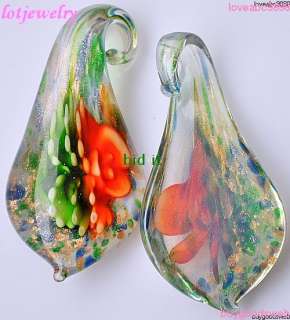 wholesale 20p charm flower crystal glass pendants PD001  