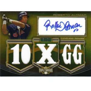 2010 Topps Triple Threads Roberto Alomar Cleveland Indians Autograph 