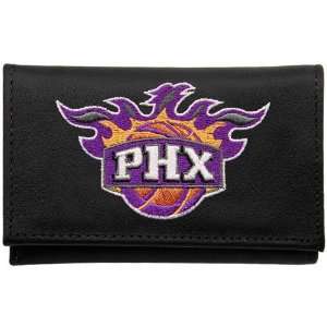  Phoenix Suns Black Leather Embroidered Tri Fold Wallet 