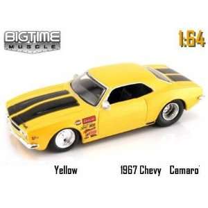 Jada Dub City Big Time Muscle Yellow Racing 1967 Chevy Camaro 1:64 