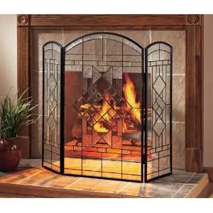  Cut Glass Fireplace Screen: Home & Kitchen