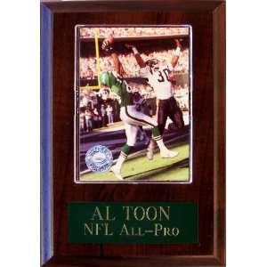 Al Toon 4 1/2x 6 1/2 Cherry Finished Plaque  Sports 