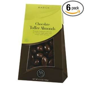 Marich Chocolate Toffee Almond, 4.5 Ounce Boxes (Pack of 6)  