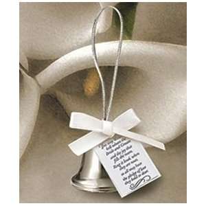   Silver Kissing Bell Wedding Favors (Box of 24)