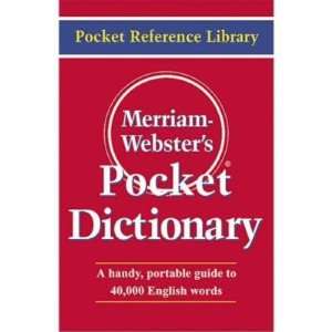  merriam webster, inc Merriam Webster Red Pocket Dictionary 