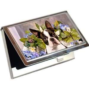    Boston Terrier Business Card / Credit Card Case: Office Products
