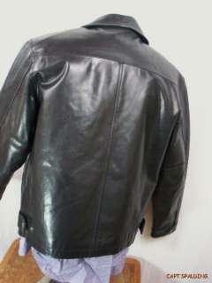 Coach. Designer Black Leather Jacket.Mens Medium  