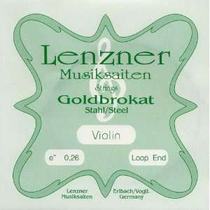  Goldbrokat Violin Strings E, 26 Ga. Loop End: Musical 