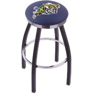 United States Naval Academy Steel Stool with Flat Ring Logo Seat and 