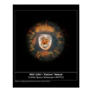    Eskimo Nebula 2392 Hubble Telescope Posters: Home & Kitchen