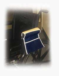Wheelchair Accessory   Fleece Armrest Cover w/ Pouch  