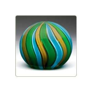  A Paperweight   Circus Stripes, Aqua