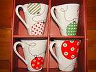 BN $43 Lenox Eat Drink and Be Merry Mugs Christmas s/4  