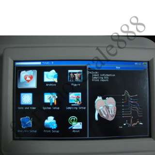 Ch ECG EKG Machine Touchscreen Electrocardiogragh  