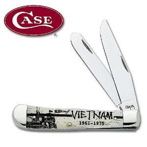  Case Folding Knife Vietnam Trapper: Sports & Outdoors