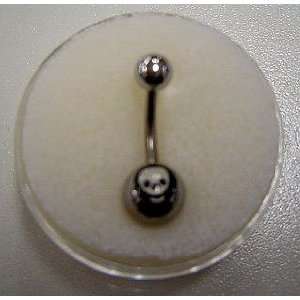    Body Jewelry  Surgical Steel Skull Belly Ring: Everything Else