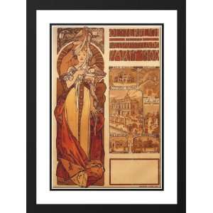 Mucha, Alphonse Maria 28x38 Framed and Double Matted Austria