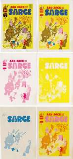 COVER PROOFS/SEPS FOR SAD SACK & THE SARGE #51 BAKER  
