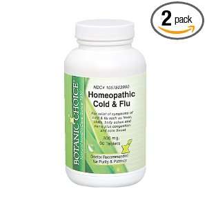 Indiana Botanic Gardens Homeopathic Cold and Flu, 300 mg, 90 Tablets 