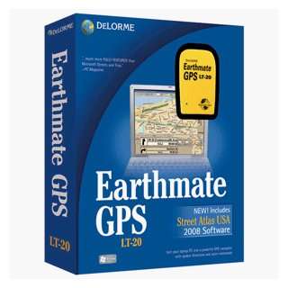  DELORME EARTHMATE LT 20 GPS WITH STREET ATLAS USA 2008 