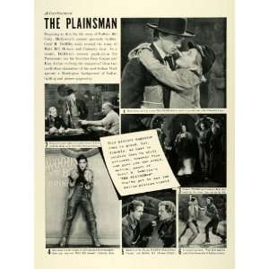  1936 Ad Cecil B. DeMille Plainsman Movie Film Buffalo Bill 