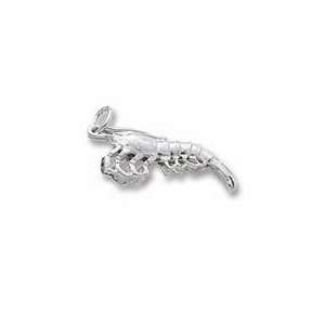  Shrimp Charm   Gold Plated Jewelry