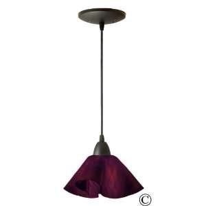   Purple Violet Plum colored glass) Size Small with Lily Shape. Made in