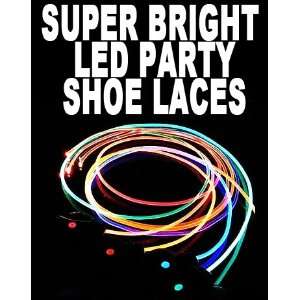   LED Flashing Party Shoe Laces (One Pair) Ri#GL LACES: Everything Else