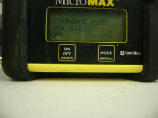 LUMIDOR MICROMAX PLUS MPLUS 4 ABCD GAS DETECTOR MONITOR  