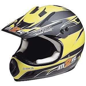  M2R SX Pro Offroad Helmet   Adult, Black/Yellow, X Small 