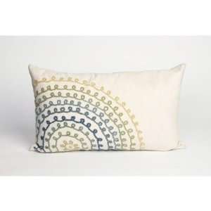   Ombre Threads Rectangle Indoor/Outdoor Pillow in Cool: Home & Kitchen