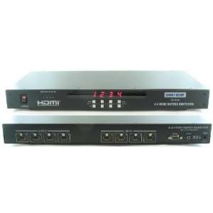  4x4 (44) HDMI Audio Video Matrix Switch Switcher Selector + 3D 