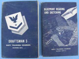   Reading and Sketching Draftsman US Navy Vintage Training Manuals 1956