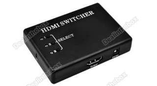   1080 HDMI Switch Switcher Splitter For PS3 DVD HDTV+IR Remote control