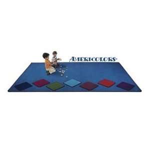  Children Educational Rugs Americolors 6x6 Cranberry: Home 