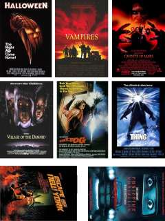   IMAGES OF THE FAMOUS DIRECTOR JOHN CARPENTERS MOVIES ON MAGNETS