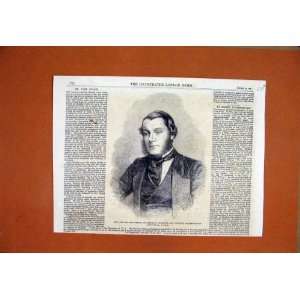   1862 Portrait John Nesbit Professor Chemistry College