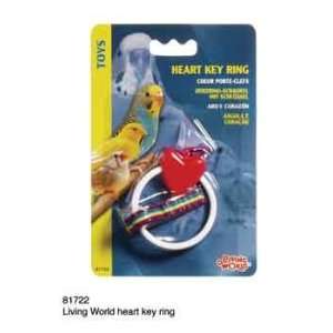  LIVING WORLD HEART KEY RING 288: Pet Supplies