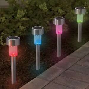  The Color Changing Solar Walkway Lights.