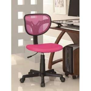   800055P Mesh Fabric Adjustable Height Task Chair, Pink
