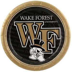  NCAA Wake Forest Demon Deacons 8 Pack Paper Plates 