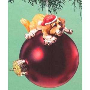  RUSS Wags To Whiskers Golden Retriever Christmas Ornament 