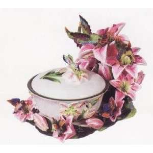  WATER LILLY 3 Dimensional Candy Dish Jar Tray *NEW 