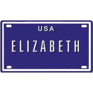  ELIZABETH USA BIKE LICENSE PLATE. OVER 400 NAMES AVAILABLE 