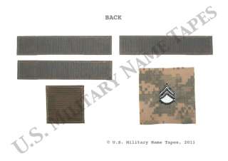 This listing is for one U.S. Army ACU service tape with U.S. ARMY 