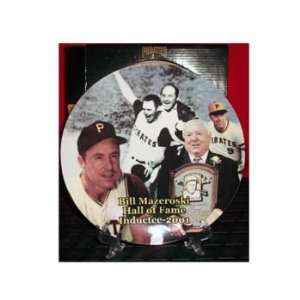  Pirates Bill Mazeroski Hall of Fame Inductee Plate Sports 