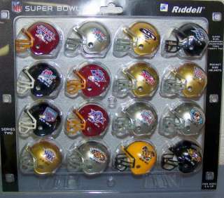 NFL Super Bowl Champions Series 2 Pocket Pro Mini Helmet Replica 