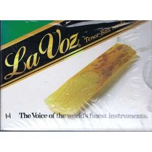  La Voz Tenor Sax Reeds, Strength Medium, 10 pack Musical 