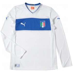    Puma Mens Italia Replica Long Sleeve Away Shirt